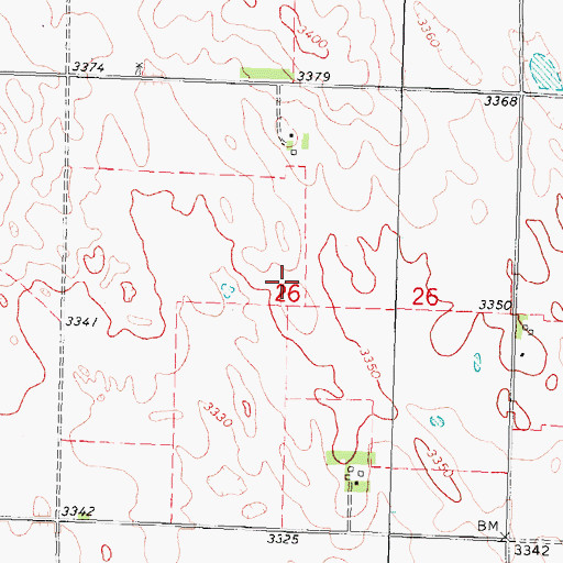 Topographic Map of Jantzen Airport, NE