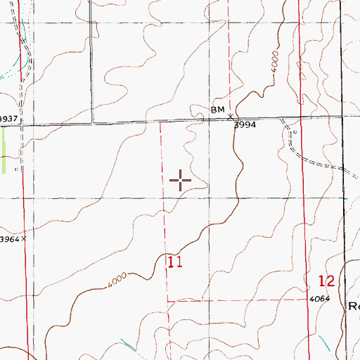 Topographic Map of Corr Airport, NE