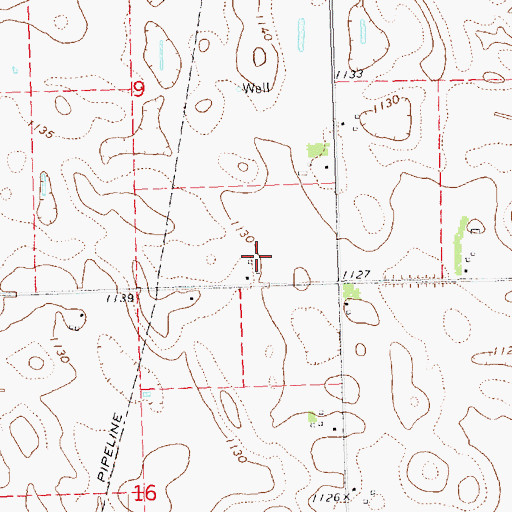 Topographic Map of Luetkenhaus Airport (historical), NE