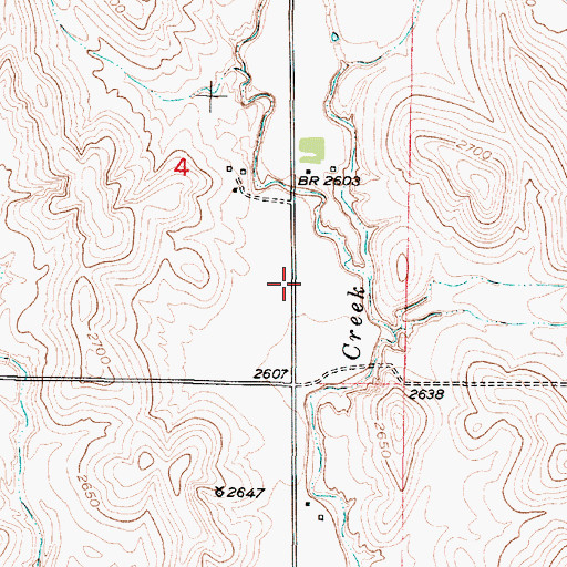 Topographic Map of Neben Airport (historical), NE