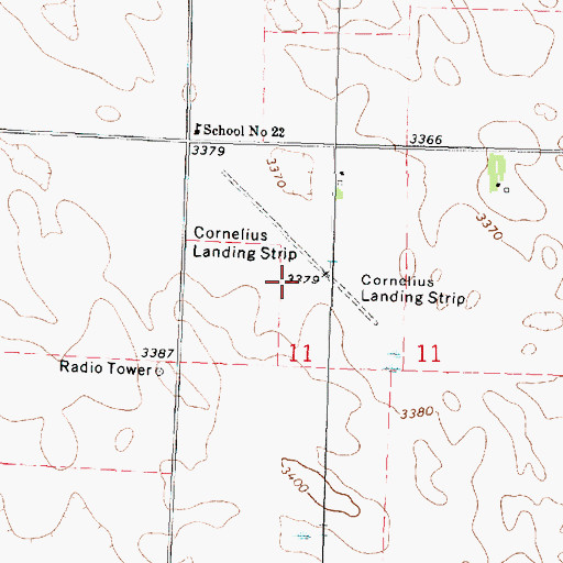 Topographic Map of Cornelius Field (historical), NE