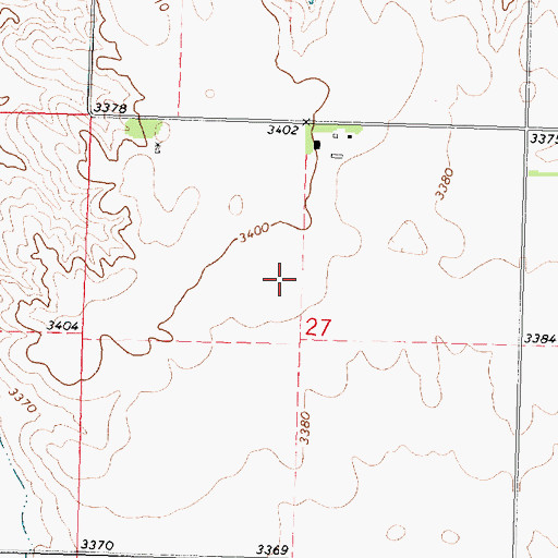 Topographic Map of Allen Airport (historical), NE