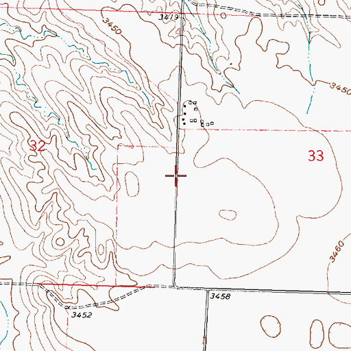 Topographic Map of Shelburnes Airport, NE