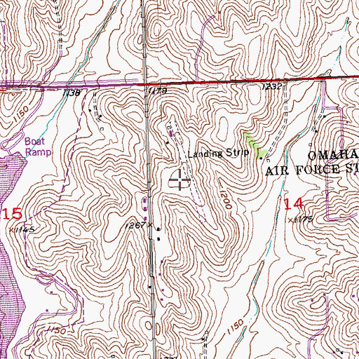 Topographic Map of Durands Sky Ranch (historical), NE