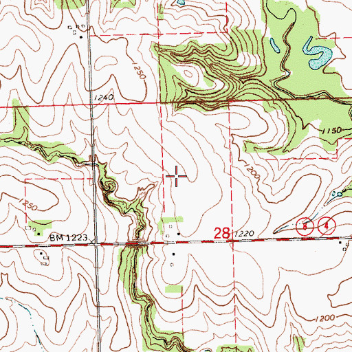 Topographic Map of Pawnee City Municipal Airport, NE