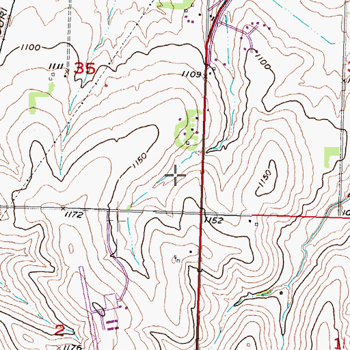 Topographic Map of Cole Airport (historical), NE