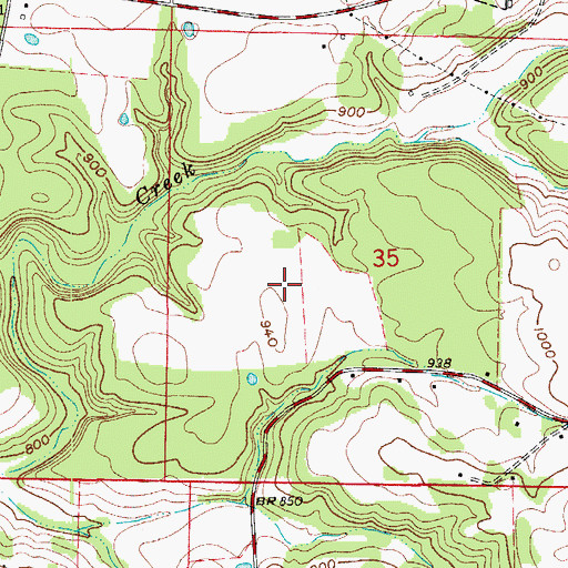Topographic Map of Searcy County Airport, AR