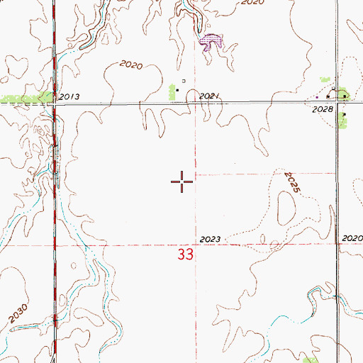 Topographic Map of Aknux Airport, NE