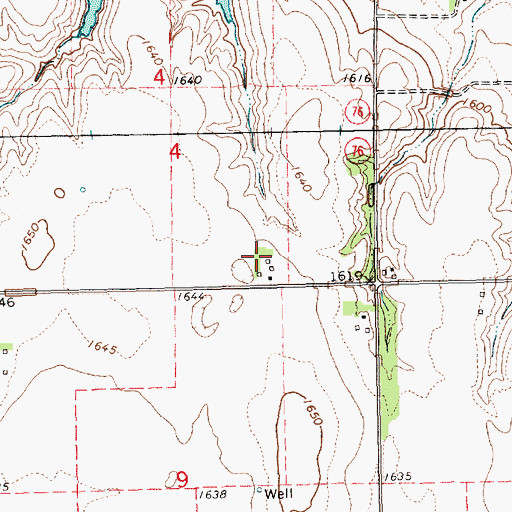 Topographic Map of Moab Heliport, NE