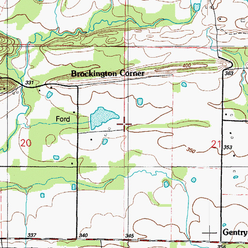 Topographic Map of Bobwhite Hill Ranch Airport (historical), AR