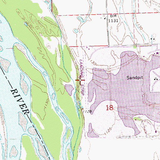 Topographic Map of Rogert Airstrip (historical), NE