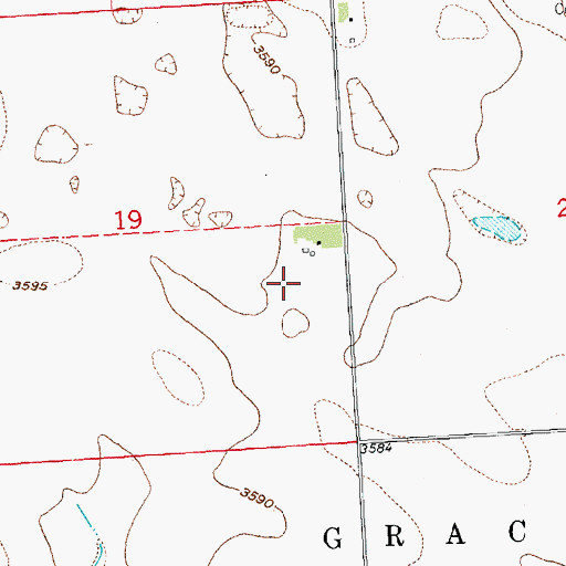 Topographic Map of Dodson Brothers Airport, NE