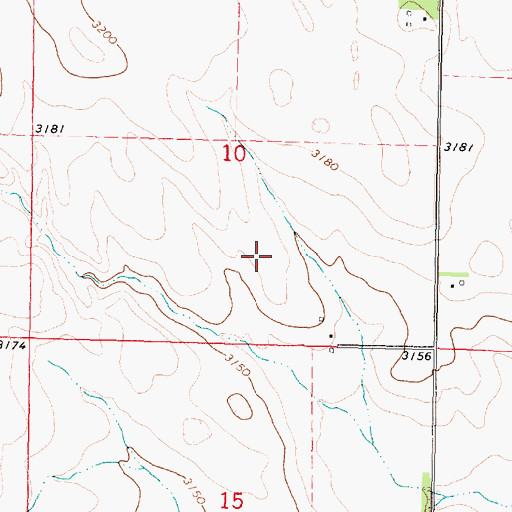 Topographic Map of Bartmess Airport (historical), NE