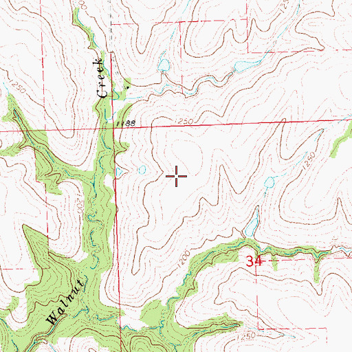 Topographic Map of Sibbernsen Airport, NE
