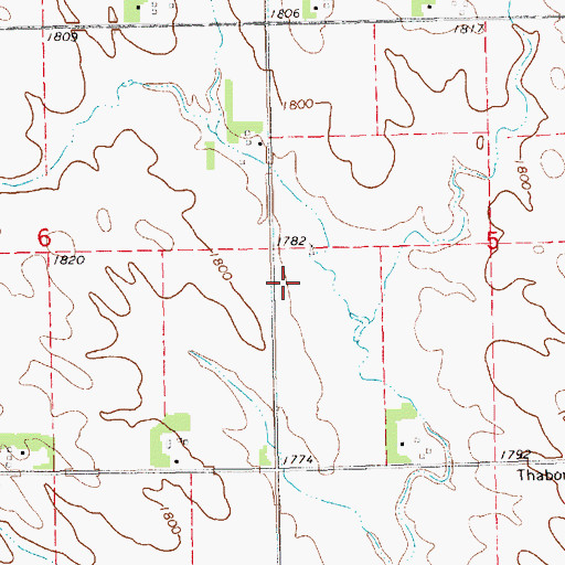 Topographic Map of Frevert Airstrip, NE