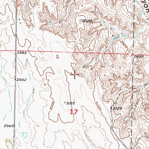 Topographic Map of Detour Airport, NE