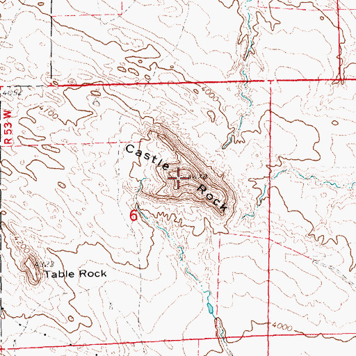 Topographic Map of KFLL-FM (Bridgeport), NE