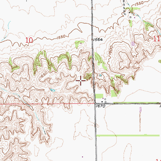 Topographic Map of KLIR-FM (Columbus), NE