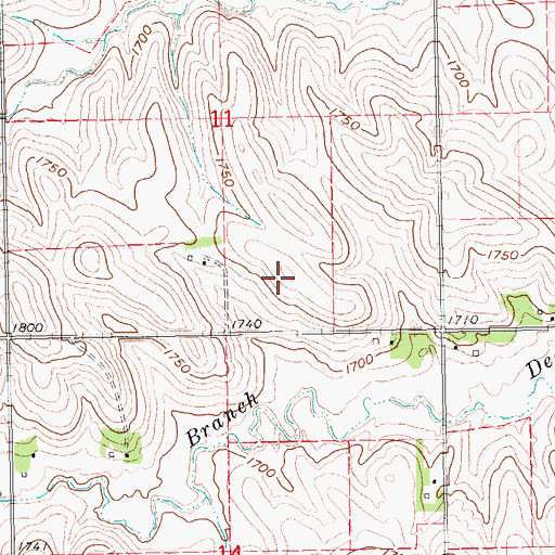 Topographic Map of KXNE-FM (Norfolk), NE