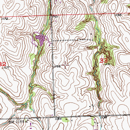 Topographic Map of KGBI-FM (Omaha), NE