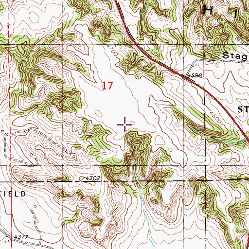 Topographic Map of KCMI-FM (Terrytown), NE