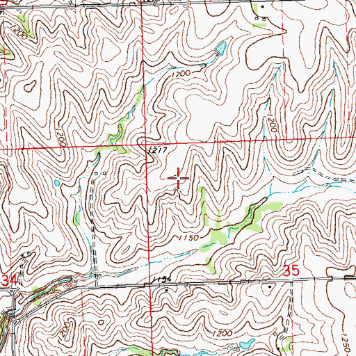 Topographic Map of KPQC-TV (Omaha), NE