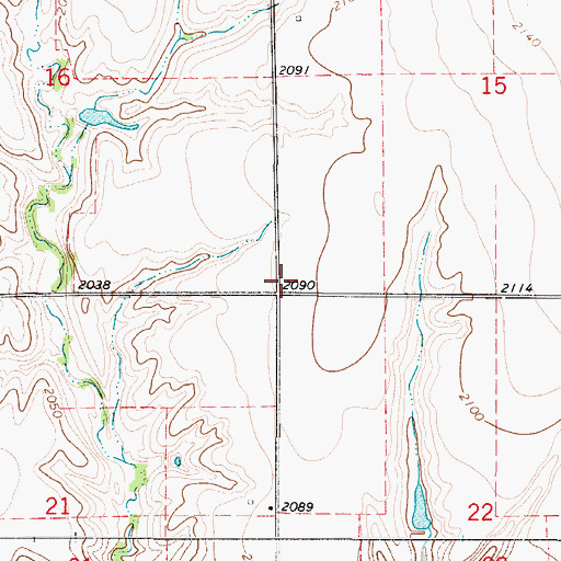 Topographic Map of Township of Alma, NE