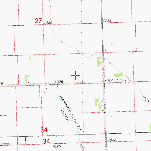 Topographic Map of Township of Arizona, NE