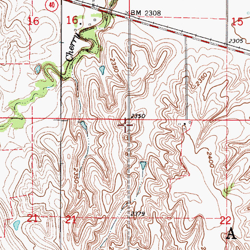Topographic Map of Township of Armada (historical), NE