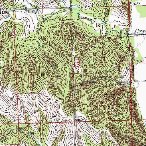 Topographic Map of Township of Blackbird, NE