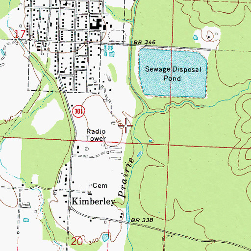 Topographic Map of Pike County Hospital Heliport, AR