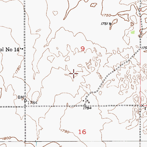 Topographic Map of Township of Coleman, NE