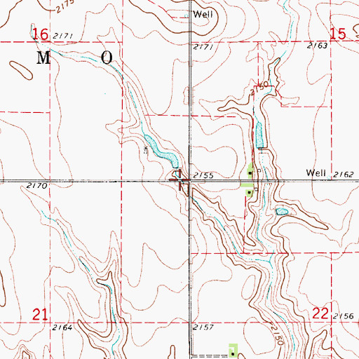 Topographic Map of Township of Cosmo, NE