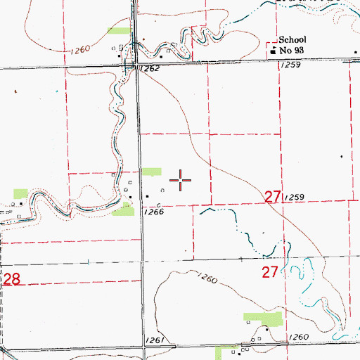 Topographic Map of Township of Cotterell, NE