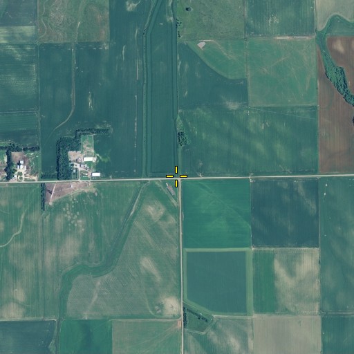 Aerial/Satellite Image of Township of Dolphin, NE