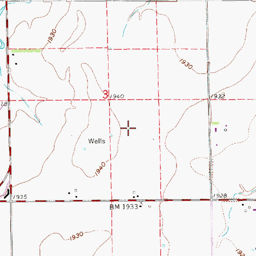 Topographic Map of Township of Doniphan, NE
