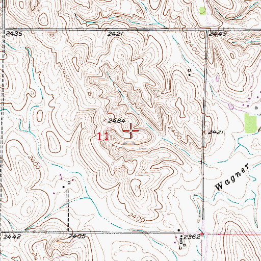 Topographic Map of Township of Douglas Grove, NE