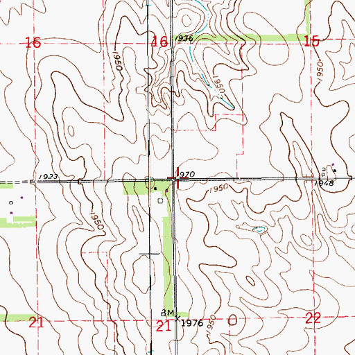 Topographic Map of Township of Elgin, NE