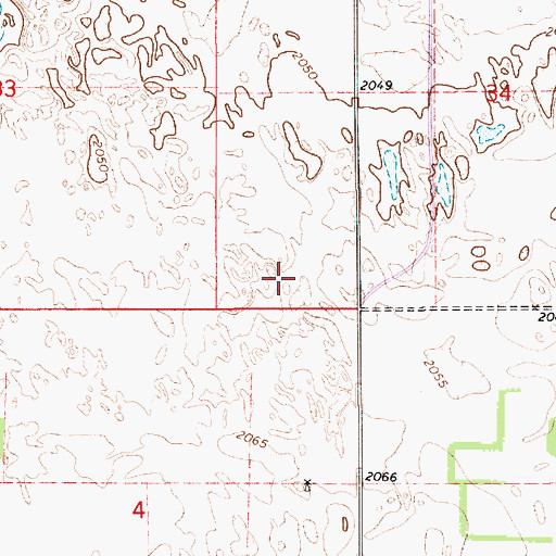 Topographic Map of Township of Emmet, NE