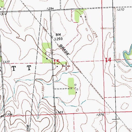 Topographic Map of Township of Everett, NE