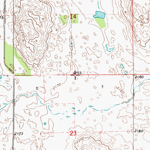 Topographic Map of Township of Fairview, NE