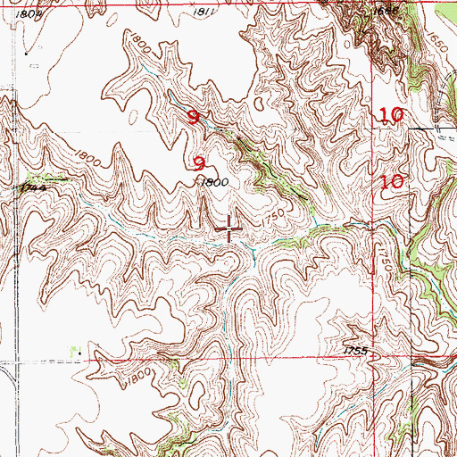 Topographic Map of Township of Fullerton, NE