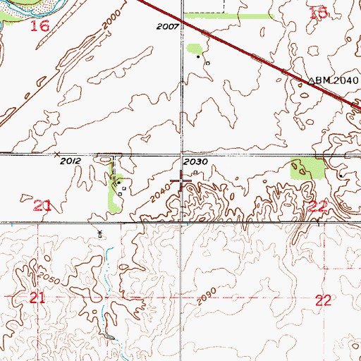 Topographic Map of Township of Garfield (historical), NE