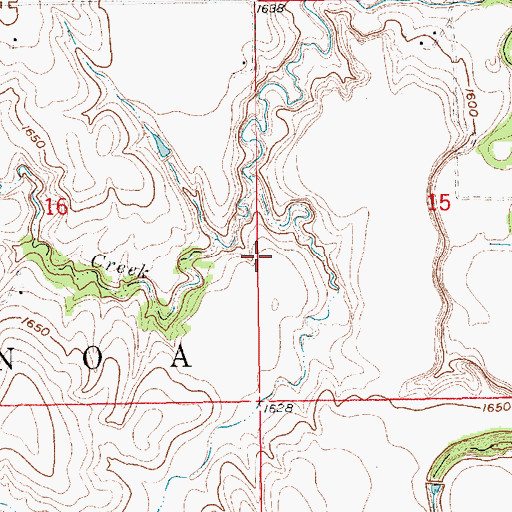 Topographic Map of Township of Genoa, NE