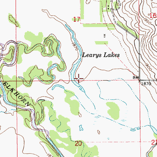 Topographic Map of Township of Golden, NE