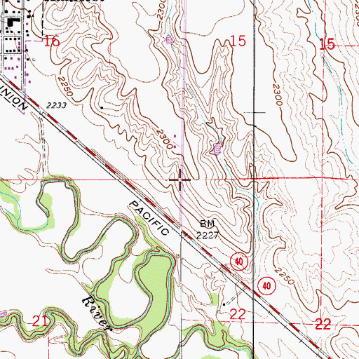 Topographic Map of Township of Grant (historical), NE