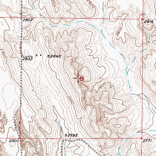 Topographic Map of Township of Grant, NE