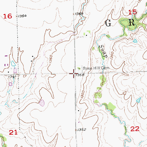 Topographic Map of Township of Grant, NE