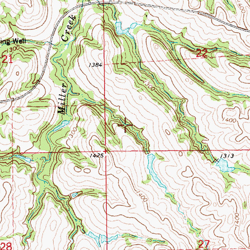 Topographic Map of Township of Herrick, NE