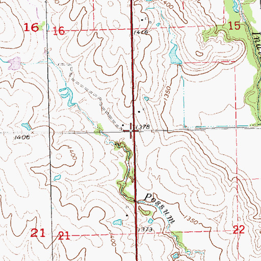 Topographic Map of Township of Holt, NE